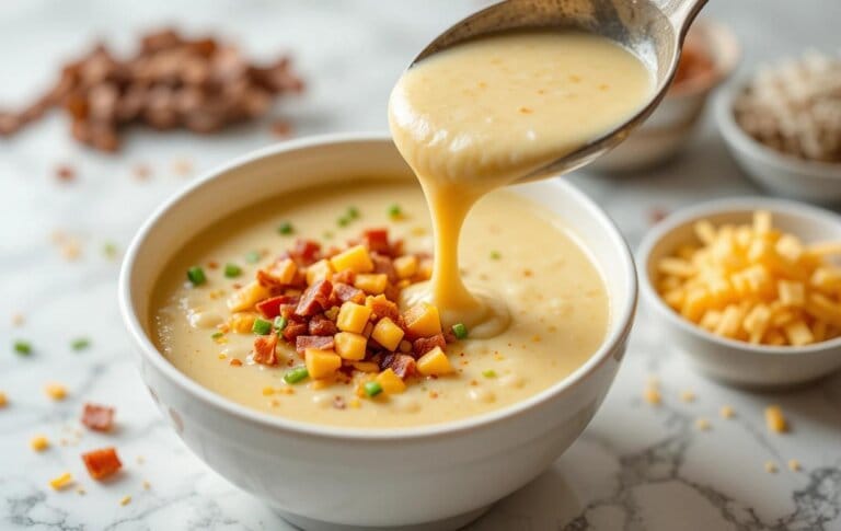 Easy Crock Pot Loaded Baked Potato Soup Recipe