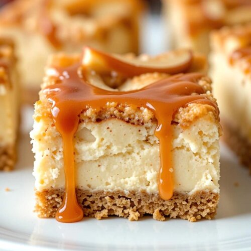 Caramel Apple Cheesecake Bars