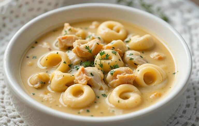 Creamy Chicken Tortellini Soup Recipe