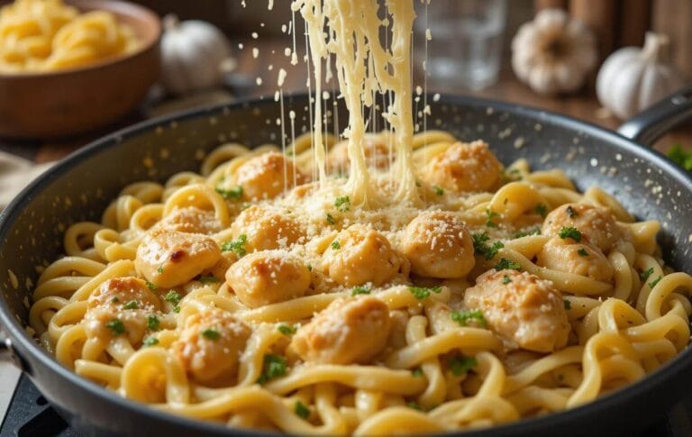 Creamy Garlic Parmesan Chicken Pasta