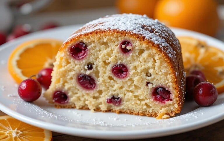 cranberry orange Bundt cake