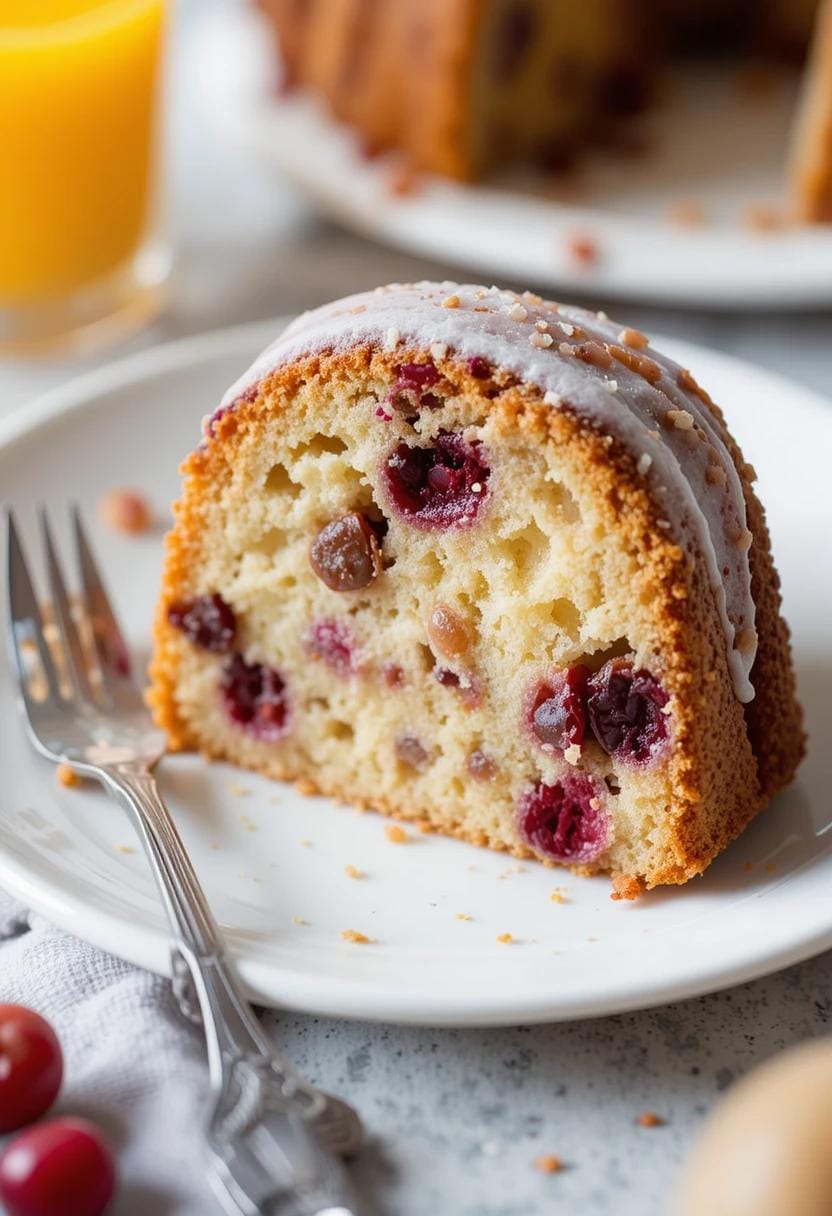 cranberry orange Bundt cake