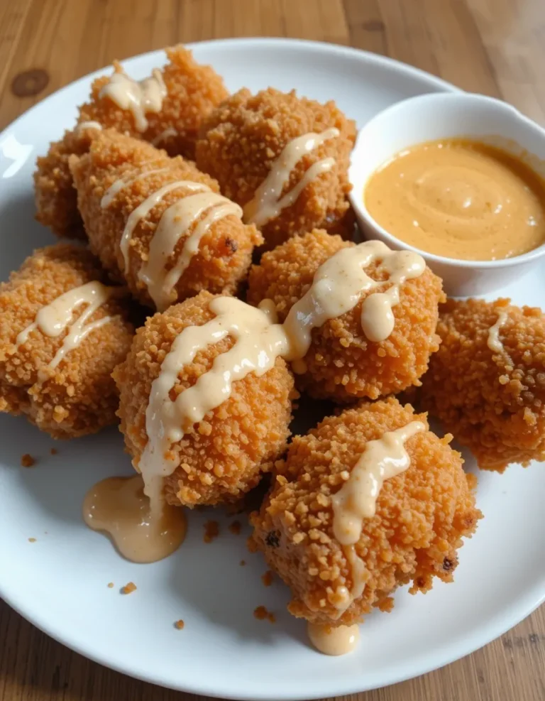 Perfectly crispy, homemade Bang Bang Chicken served on a simple plate, with natural lighting emphasizing its golden crunch.