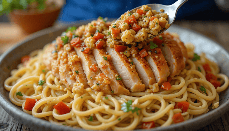 Bruschetta Chicken Pasta recipe with tangy bruschetta and tender marinated chicken is here to help