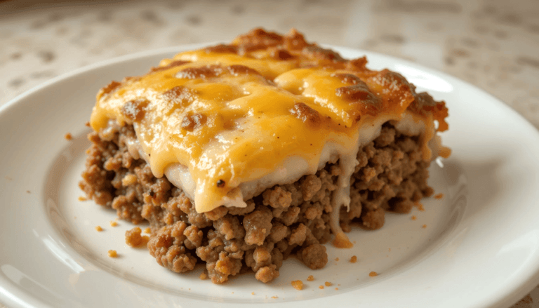 Cheesy Loaded Meatloaf Casserole
