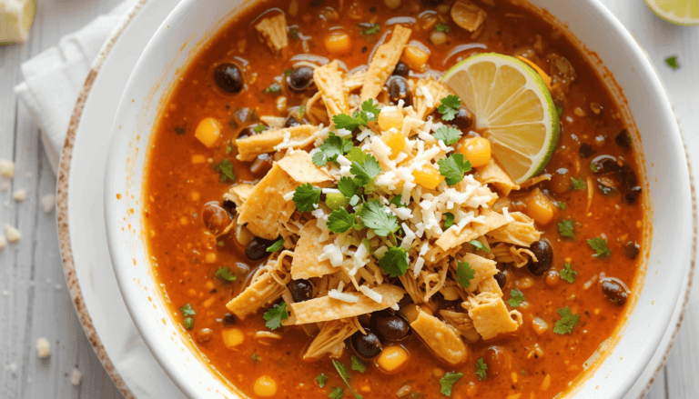 Making a flavorful chicken tortilla soup recipe can feel time-consuming
