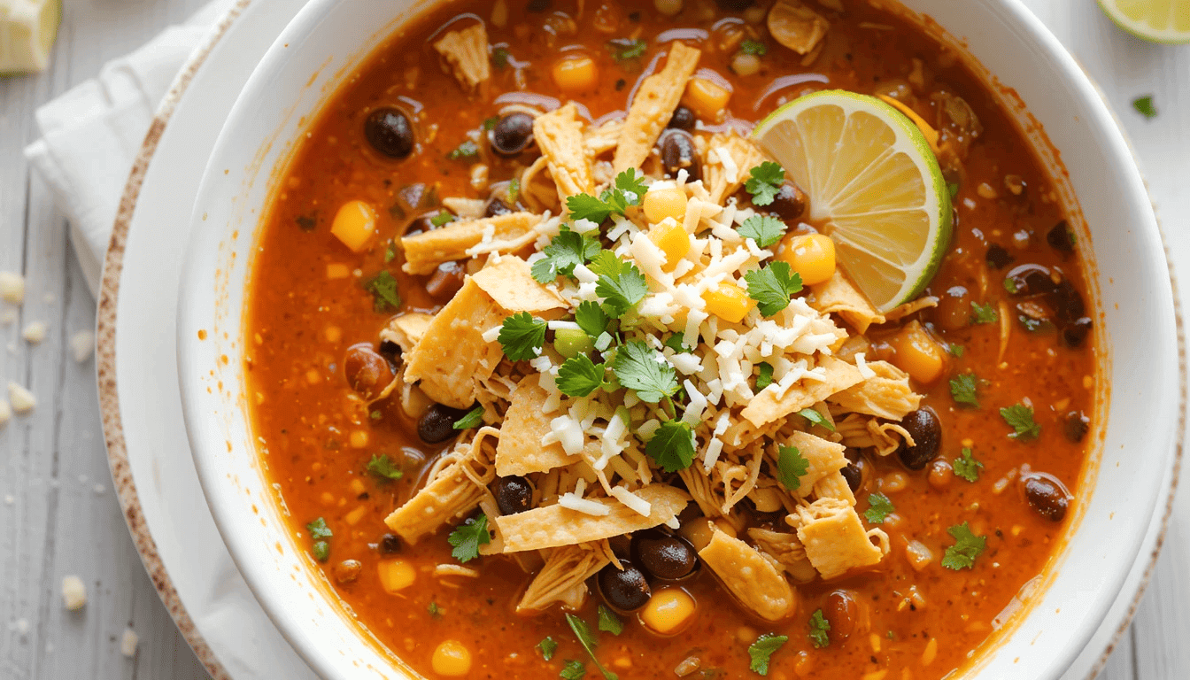 Making a flavorful chicken tortilla soup recipe can feel time-consuming
