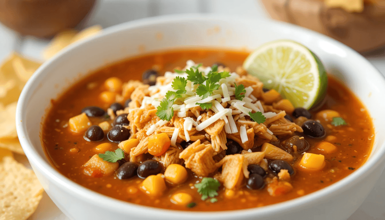 Making a flavorful chicken tortilla soup recipe can feel time-consuming