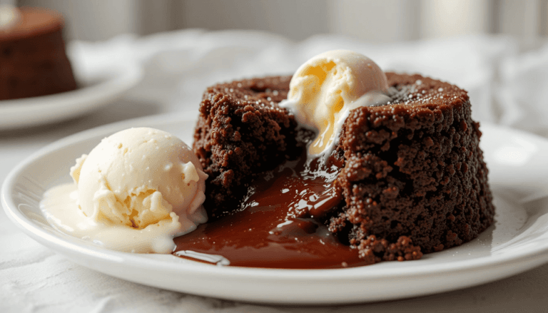 Chocolate Lava Cake with a rich molten center