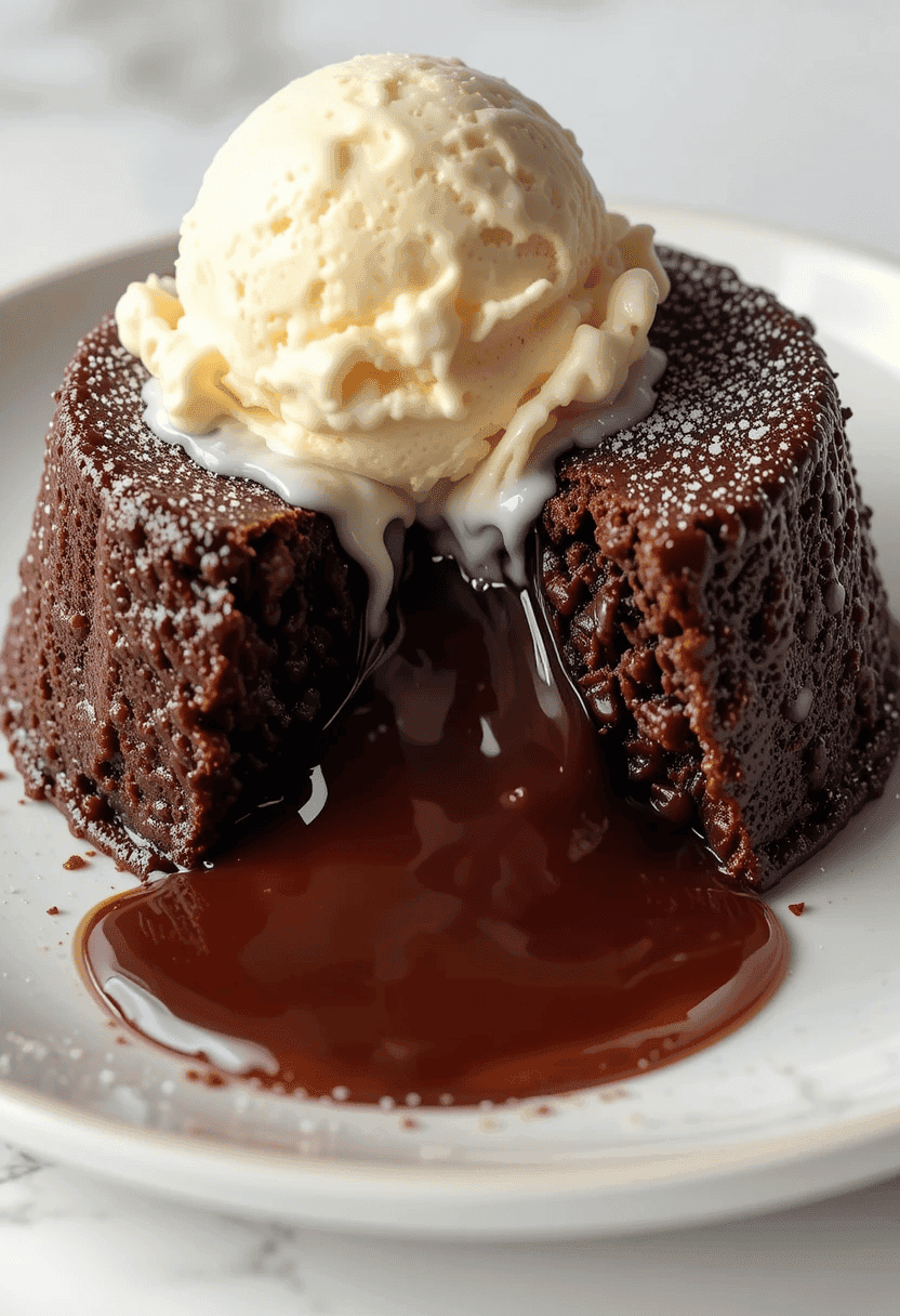 Chocolate Lava Cake with a rich molten center