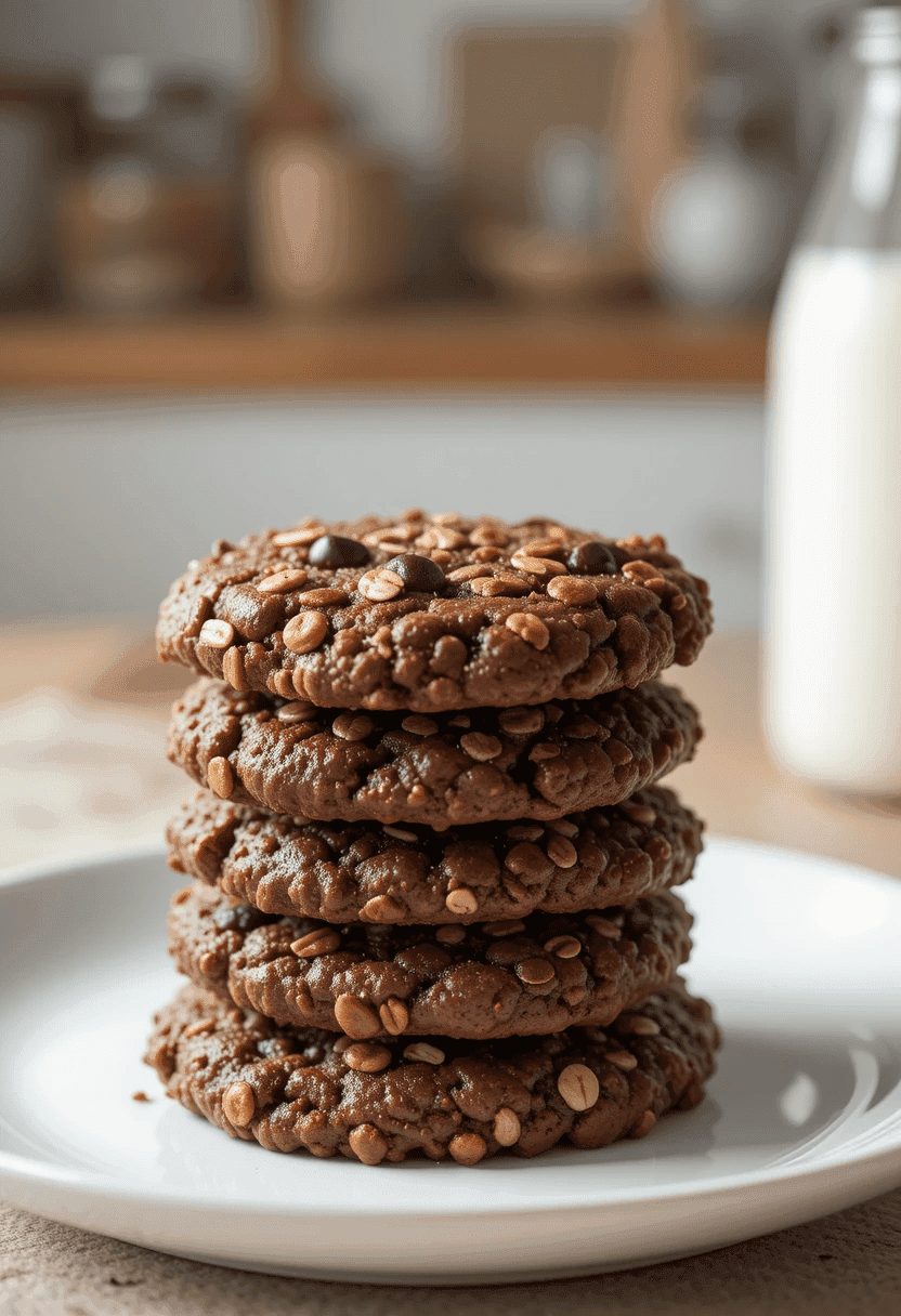 Easy Chocolate Oatmeal No-Bake Cookies