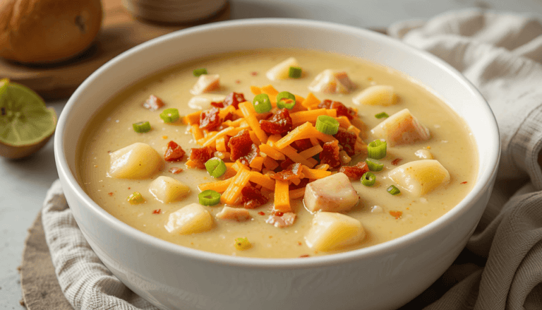 Creamy Crockpot Loaded Potato Soup