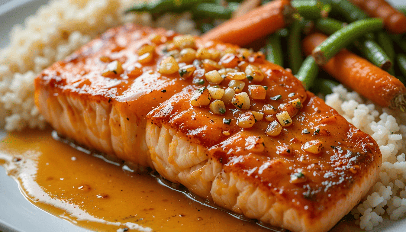 Honey garlic salmon