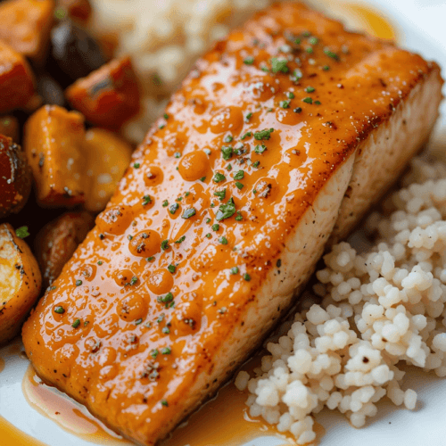 Honey garlic salmon