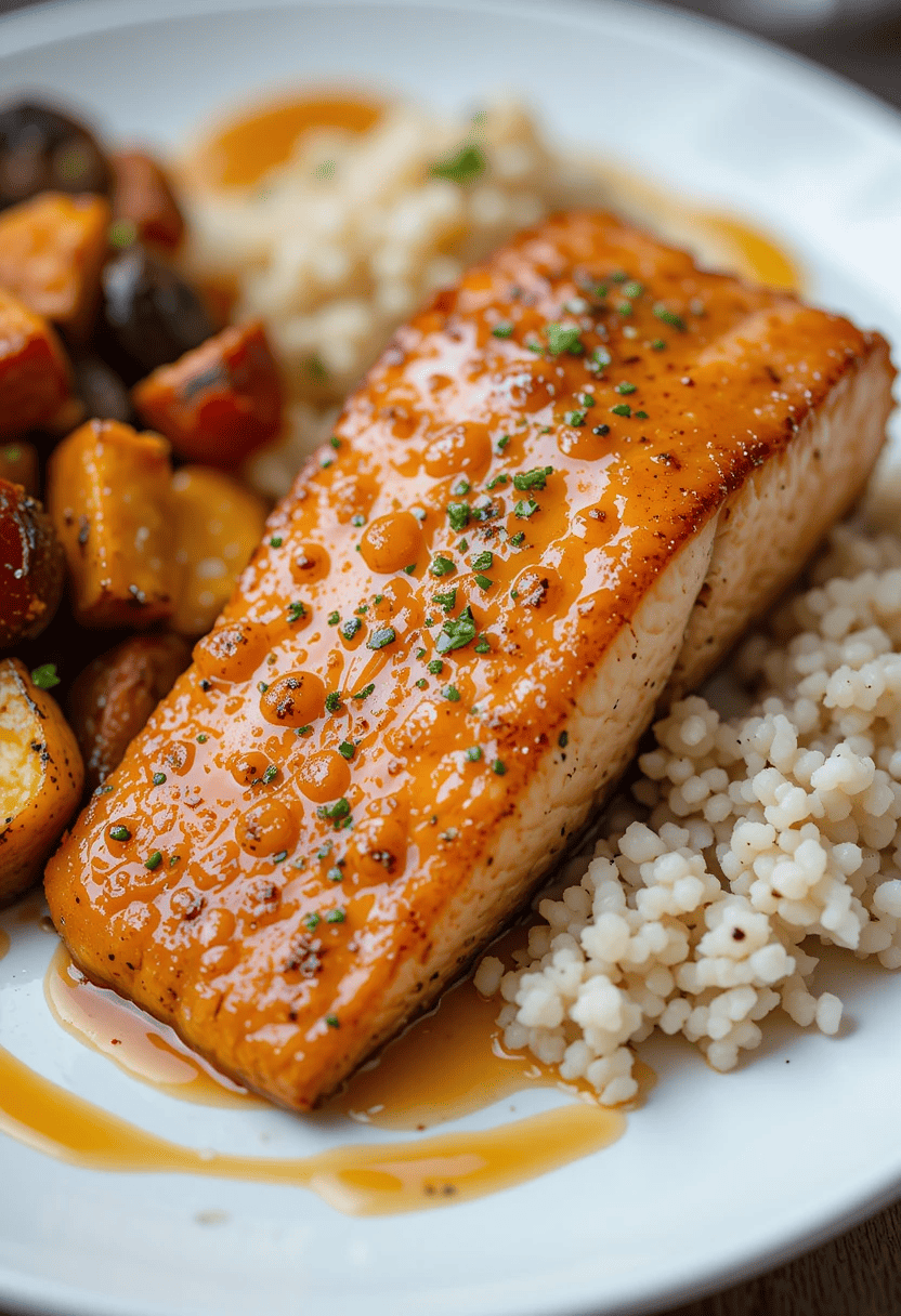 Honey garlic salmon