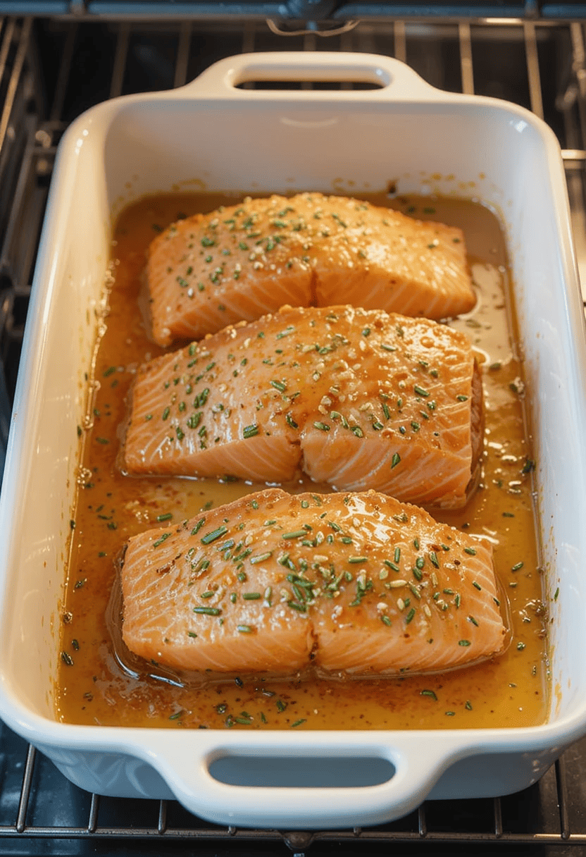 Honey garlic salmon