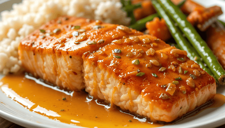 Honey garlic salmon