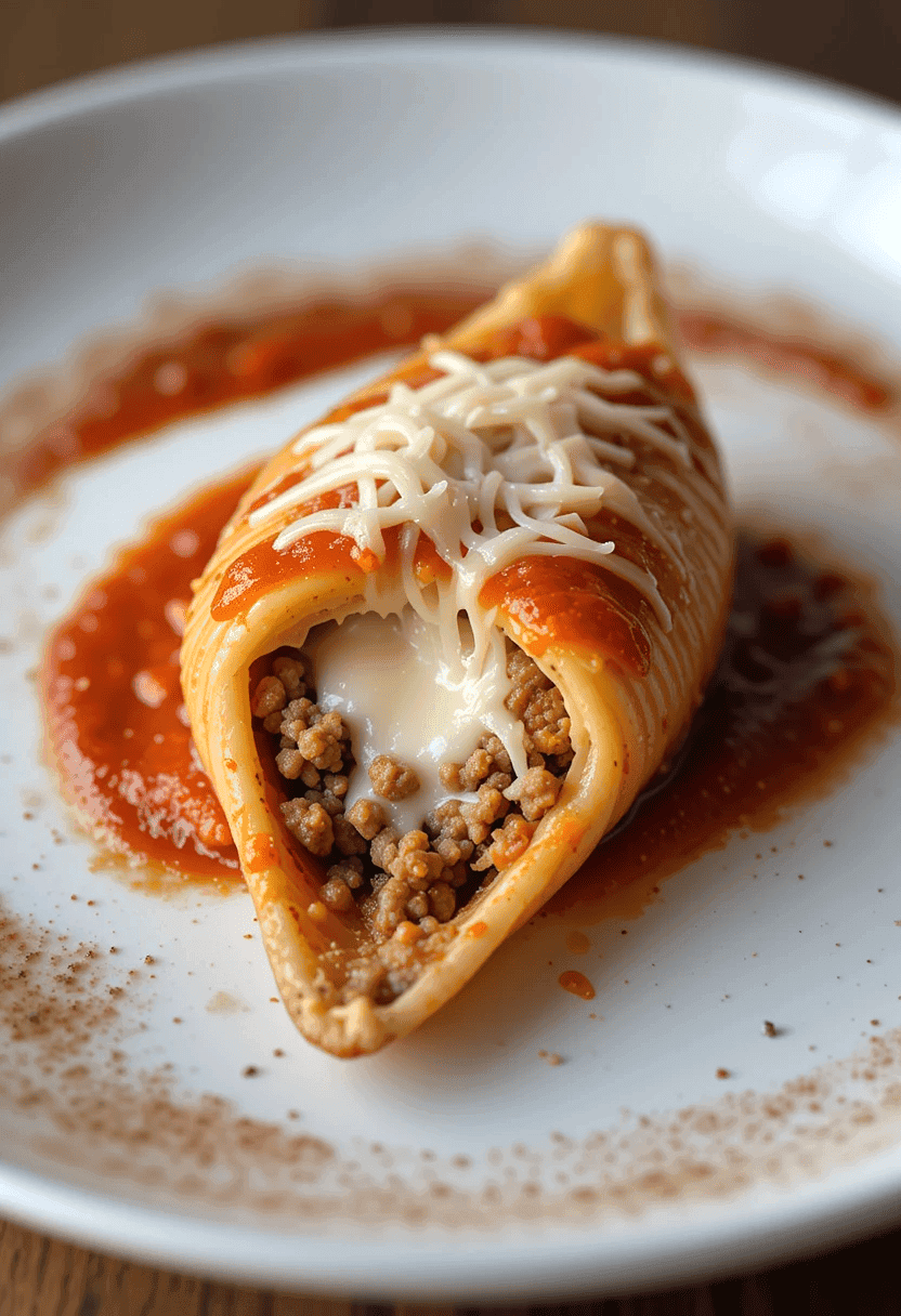 hearty stuffed pasta shells with ground beef recipe—cheesy, flavorful, and perfect for any family dinner