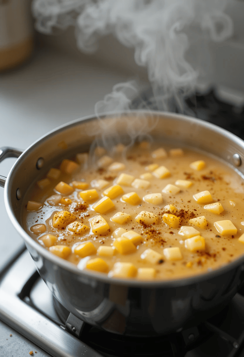 A bowl of creamy Mexican street corn soup topped with crumbled cotija cheese, fresh cilantro, crispy tortilla strips, and a drizzle of sour cream