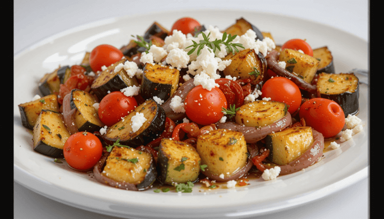 This Mediterranean roasted vegetables recipe is an easy