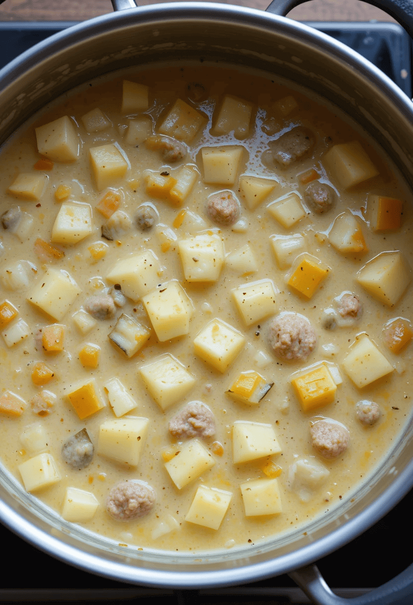 Cheeseburger Soup Recipe