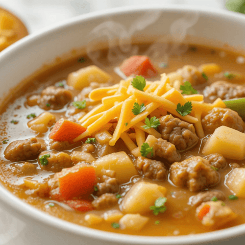 Cheeseburger Soup Recipe
