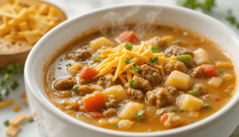 Cheeseburger Soup Recipe