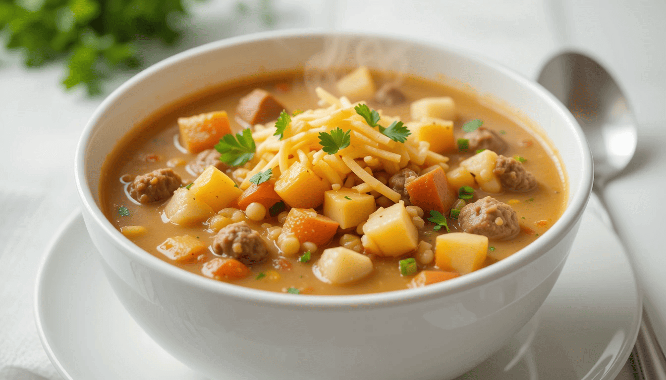 Cheeseburger Soup Recipe