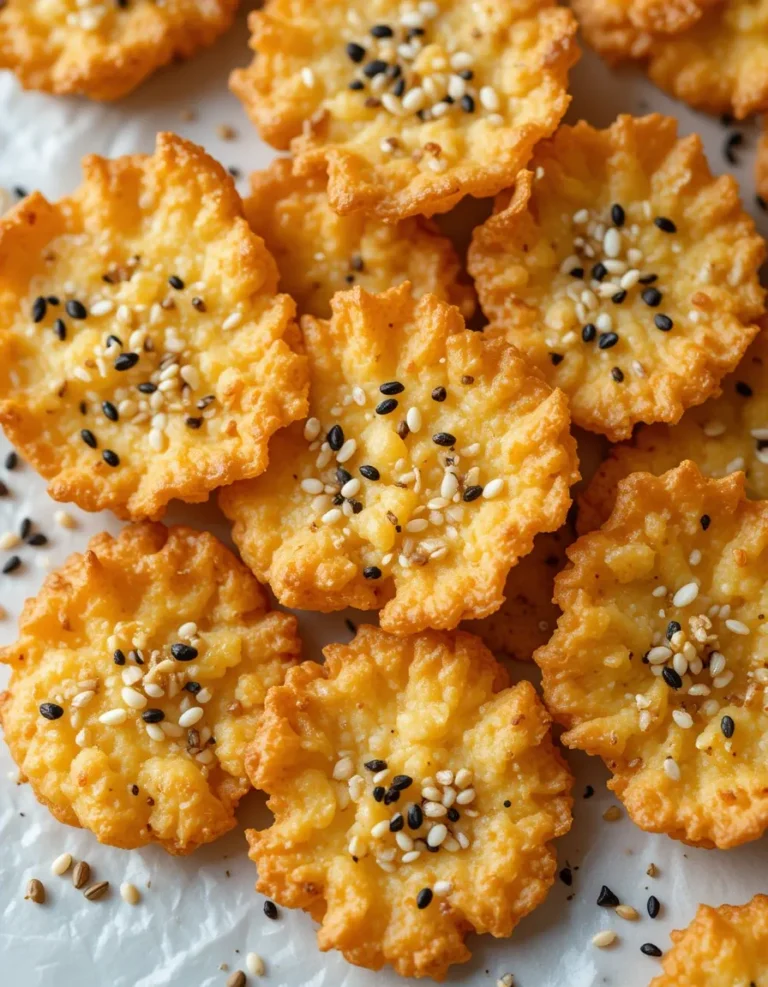 Baked Cottage Cheese Crispy Chips with Only One Ingredient