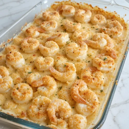 Baked Shrimp Gratin – Easy, Creamy, and Perfect for Dinner