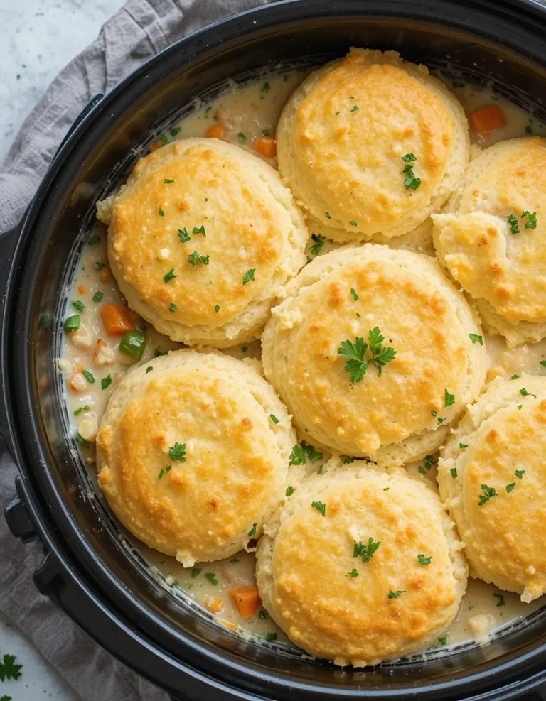 Chicken Pie With Biscuits On Top