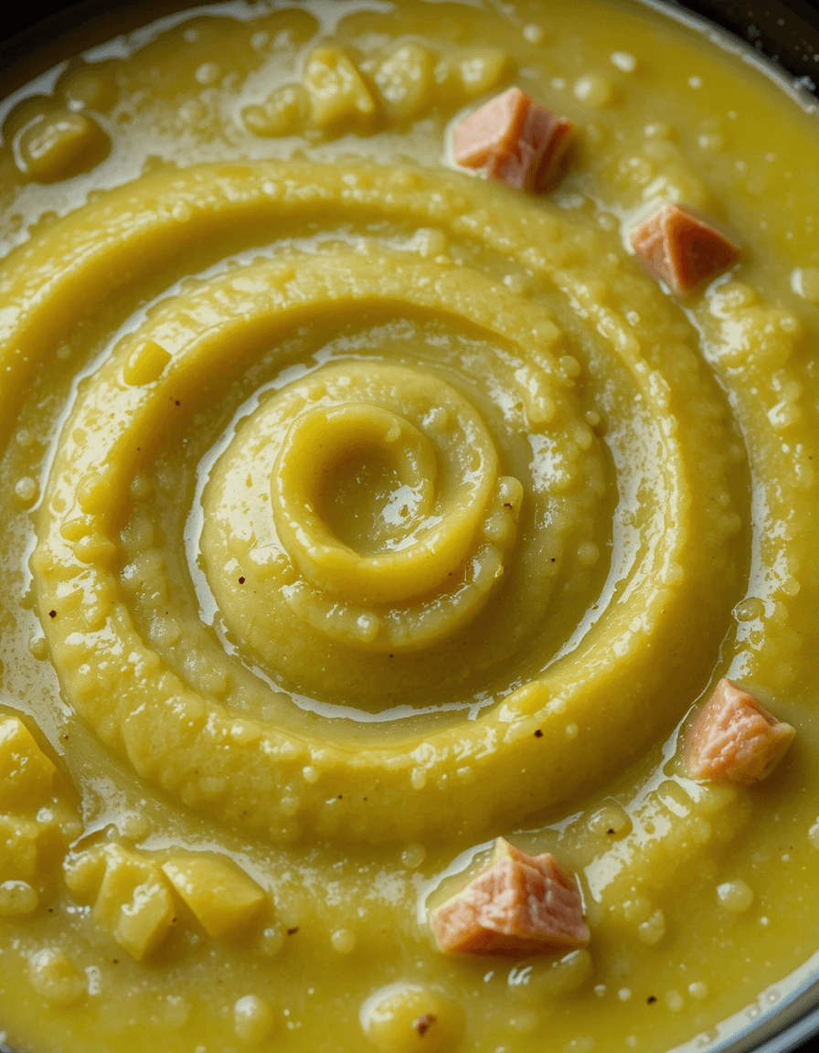 This pea and ham soup recipe delivers a thick, creamy bowl of comfort straight from your slow cooker
