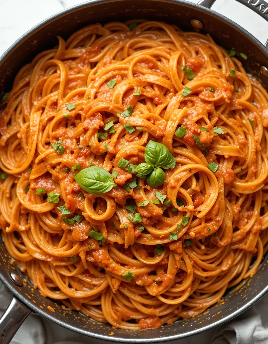 Creamy Tomato And Spinach Pasta