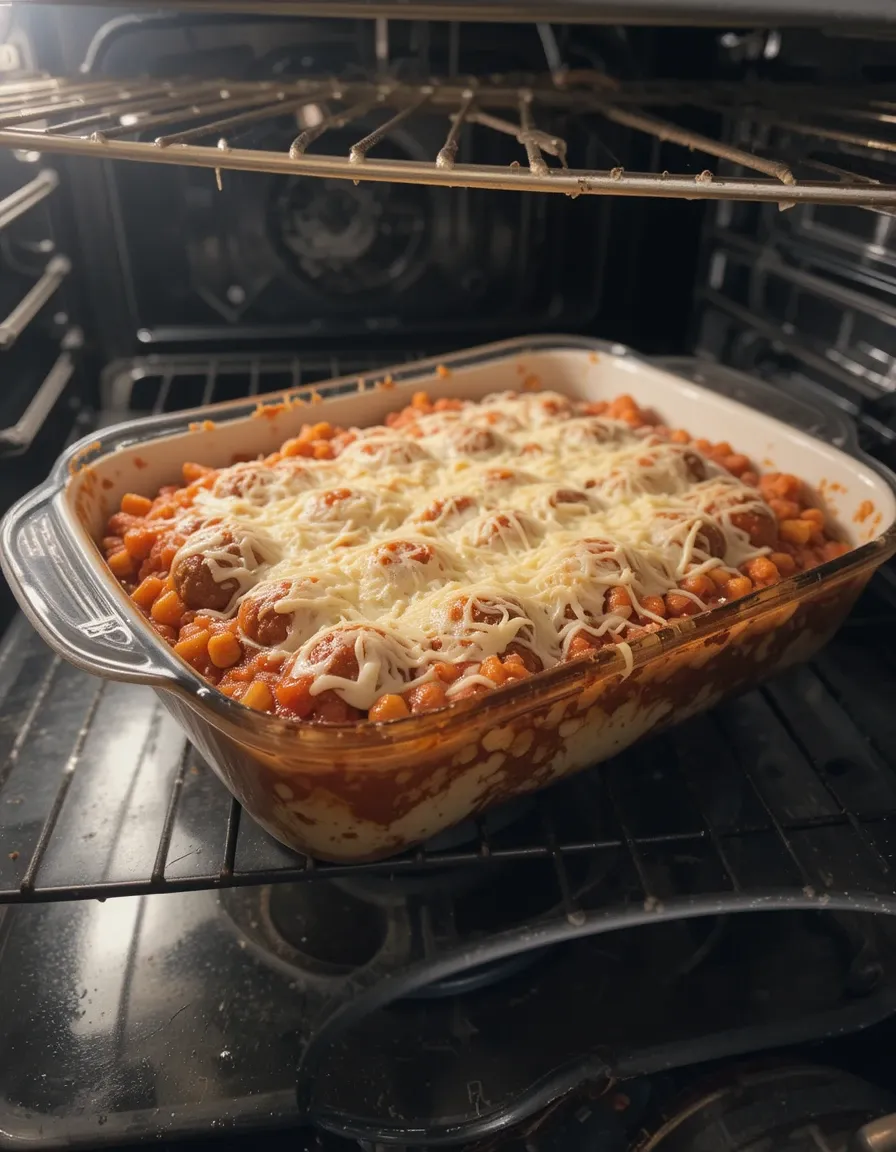 Dump And Bake Meatball Casserole