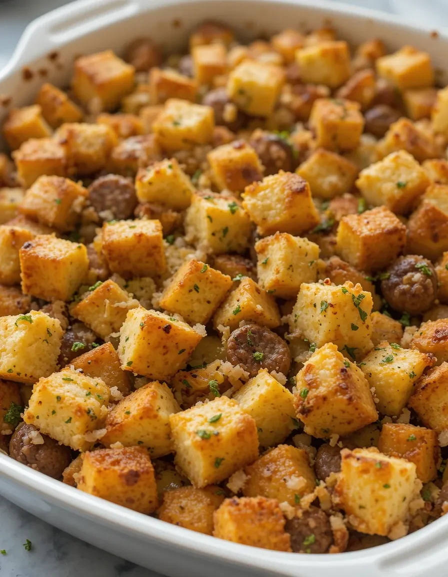 Easy Sausage Cornbread Stuffing