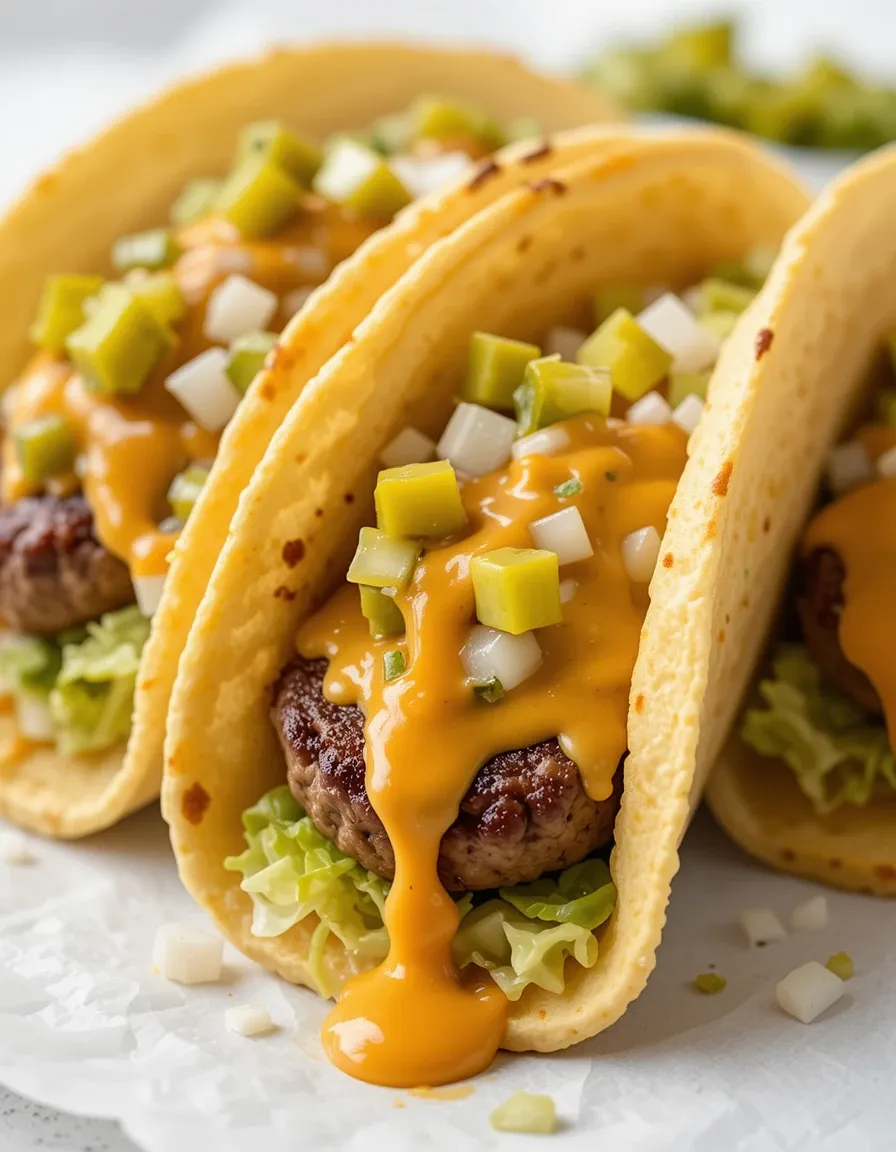 Easy Smash Burger Tacos with Taco Spices & Big Mac Sauce