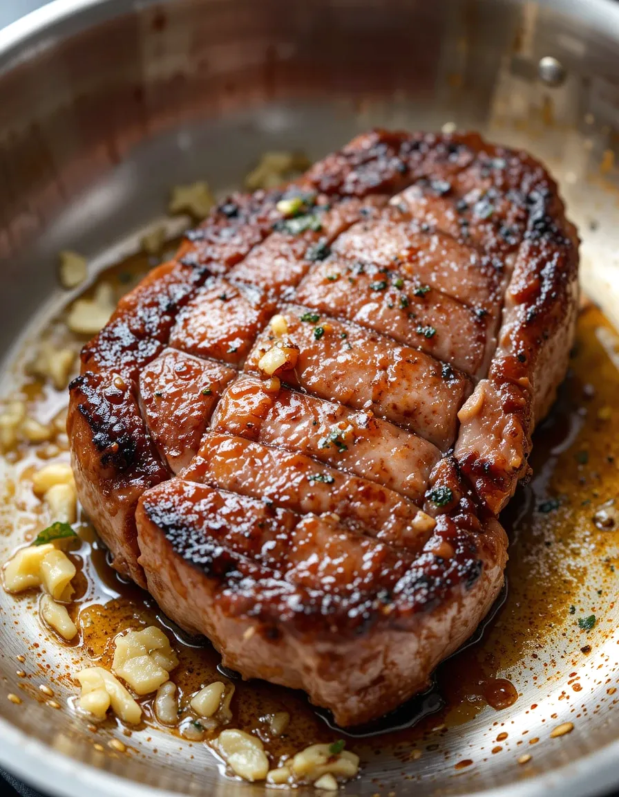 Easy Steak Alfredo with Gorgonzola Cheese and Balsamic Glaze
