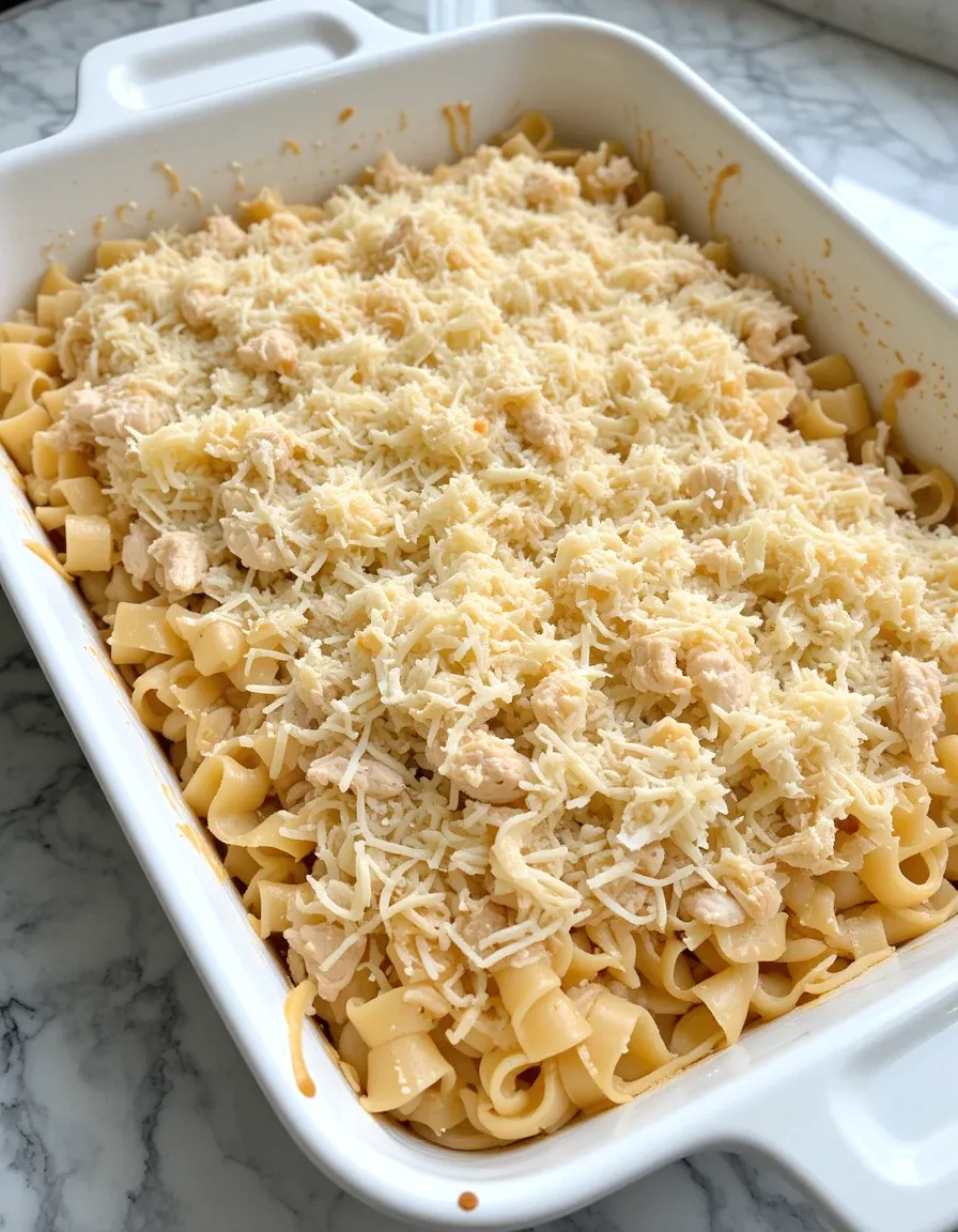 Family-Favorite Baked Chicken Noodle Casserole Recipe