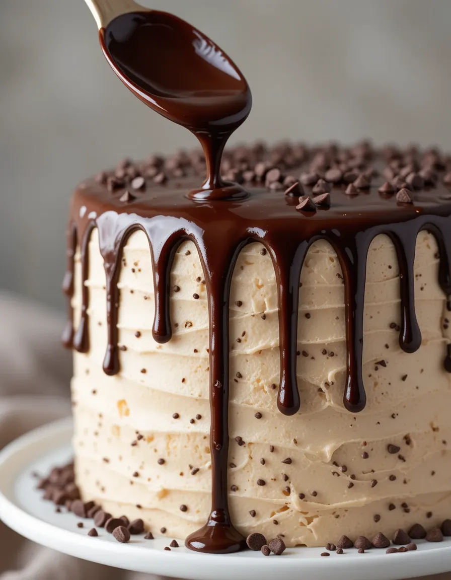 Fluffy Soft Vanilla Cake with Chocolate Ganache Drip Recipe