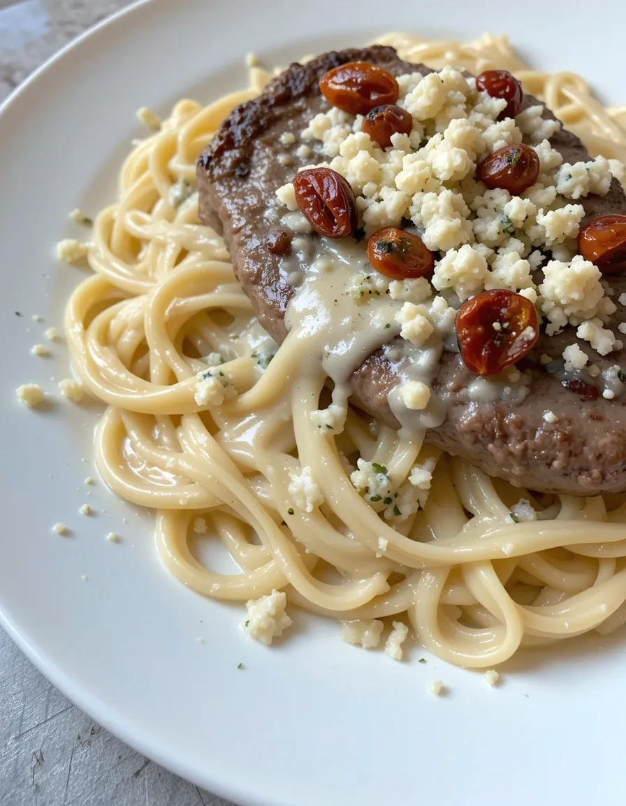Indulgent Steak Gorgonzola Alfredo – Better Than Takeout