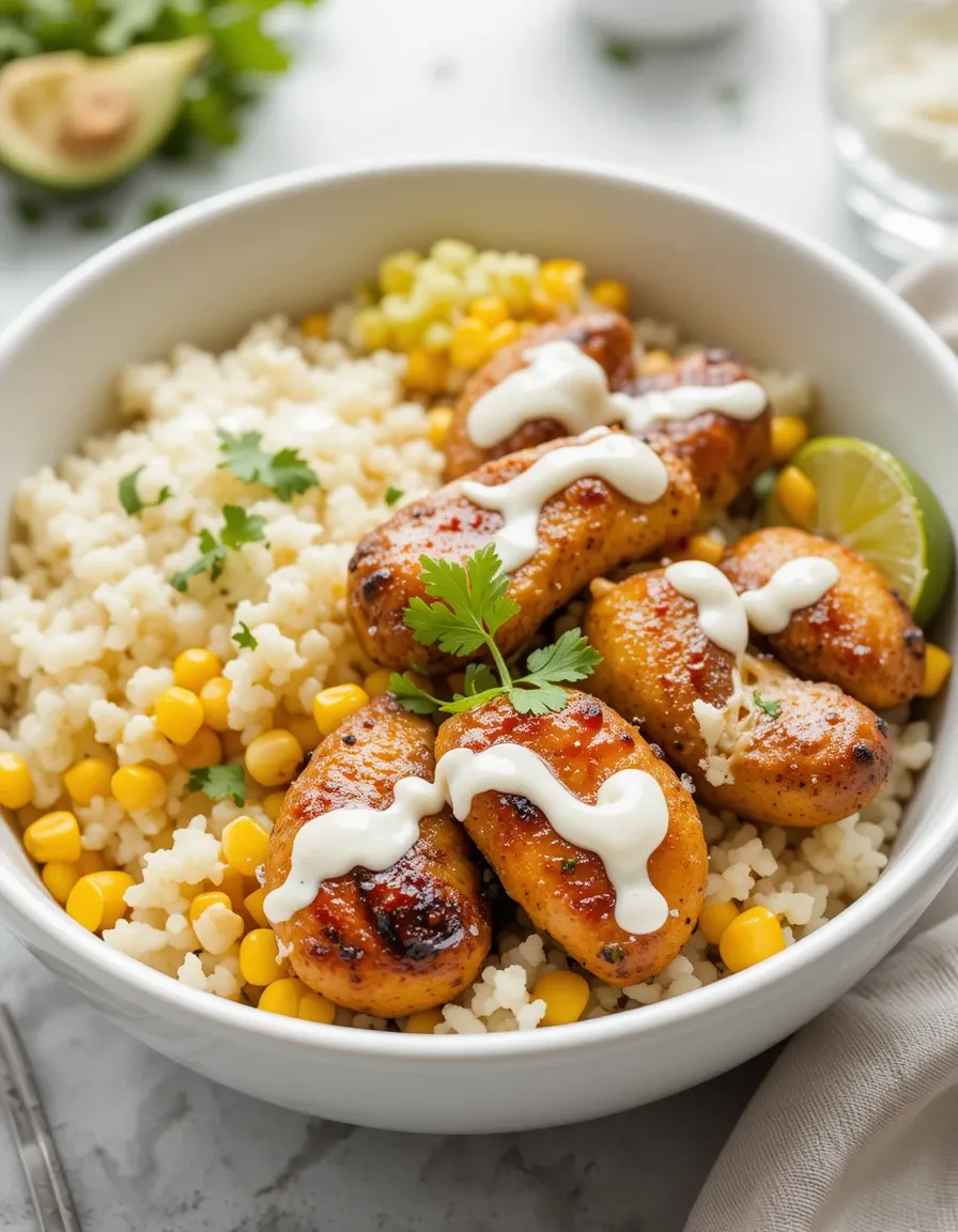 Make This Street Corn Chicken Rice Bowl Tonight