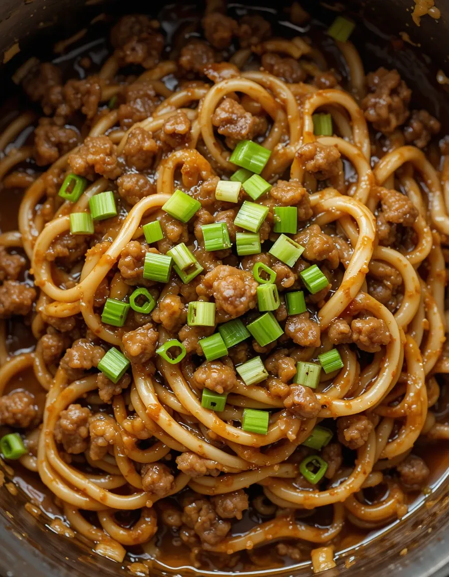 mongolian ground beef noodles are ready in minutes with simple ingredients