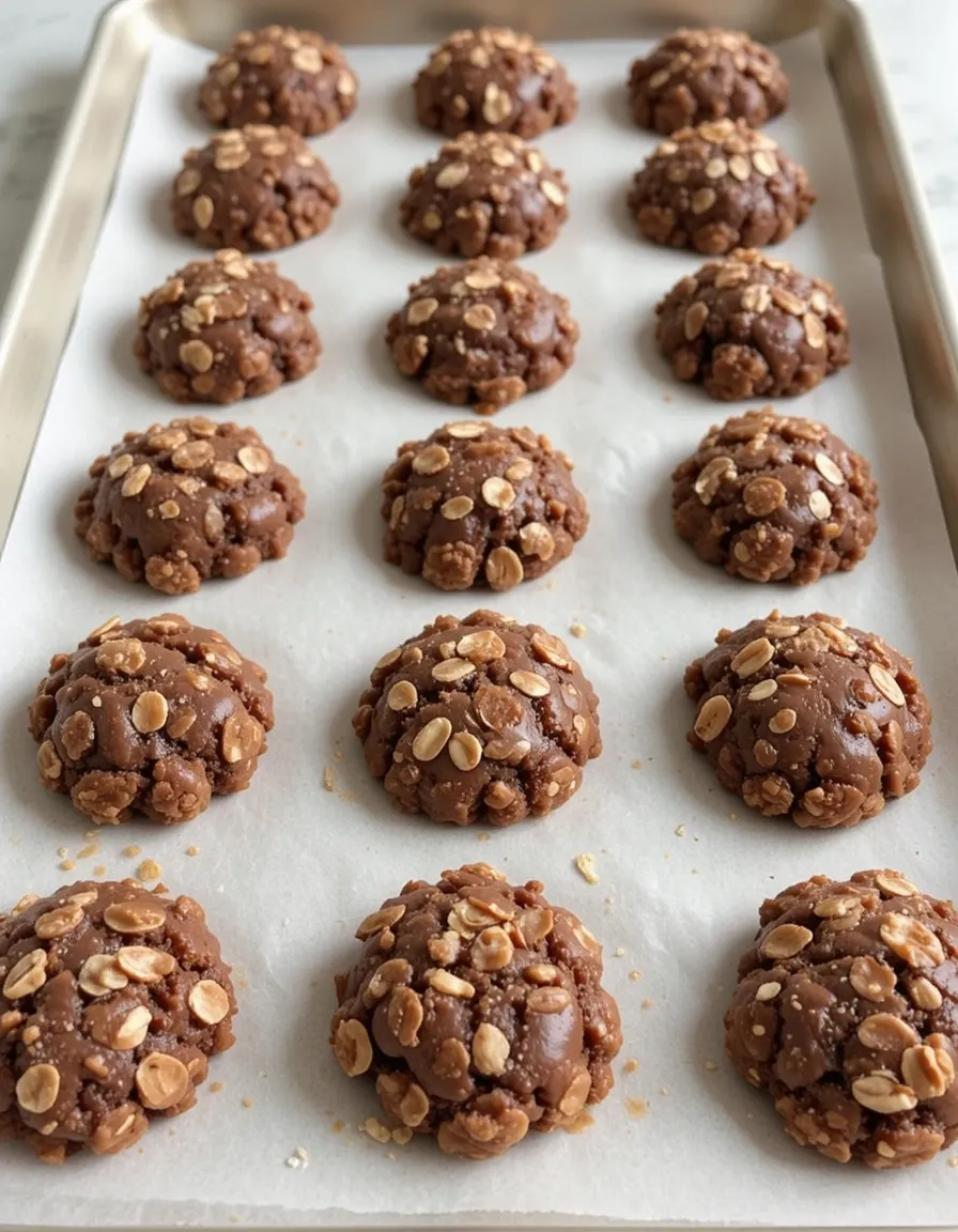 No Bake Peanut Butter Cookies
