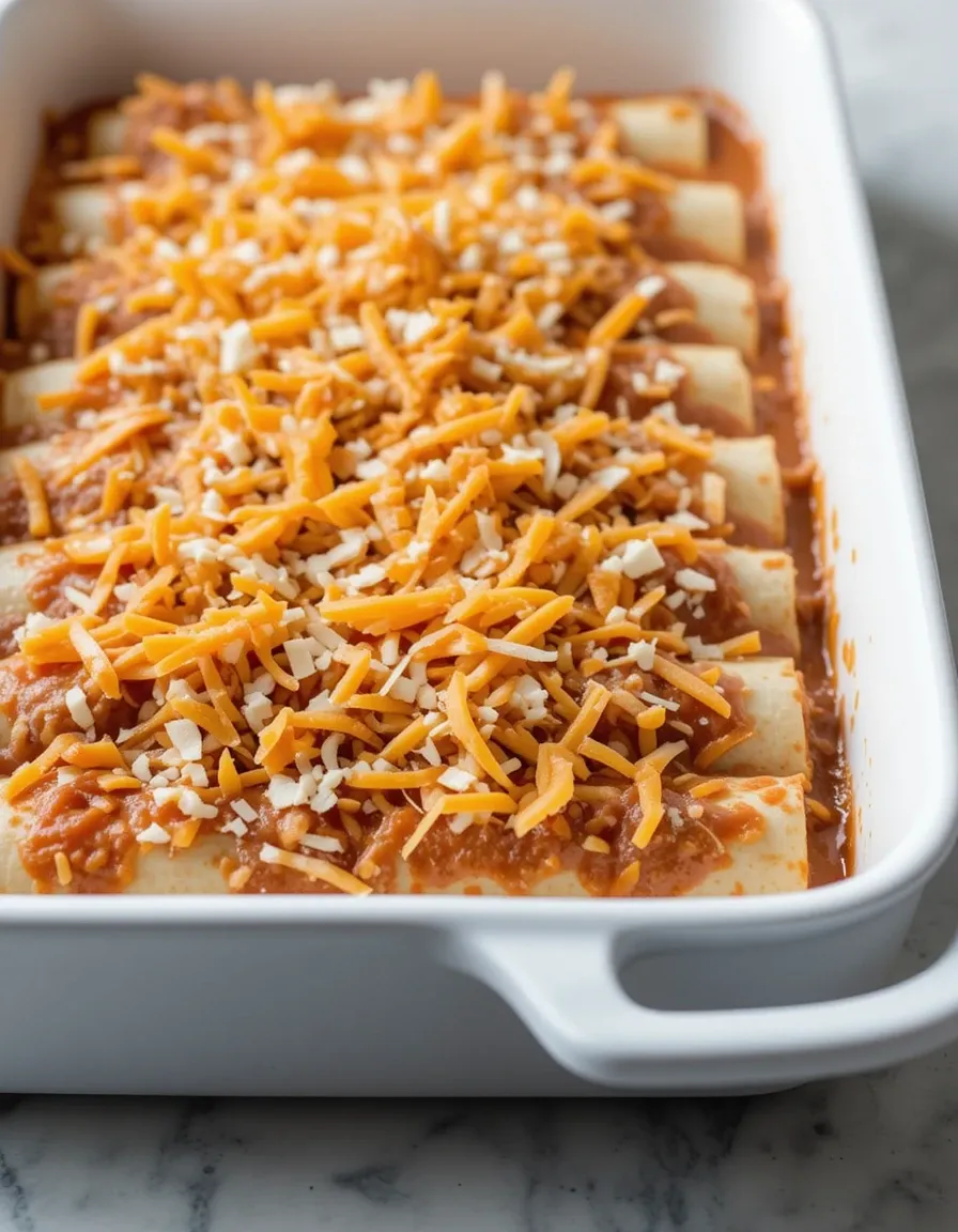 Red Sauce Chicken Enchiladas – So Simple, So Delicious