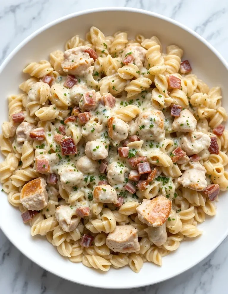The Best Creamy Chicken Bacon Ranch Pasta – Quick & Easy