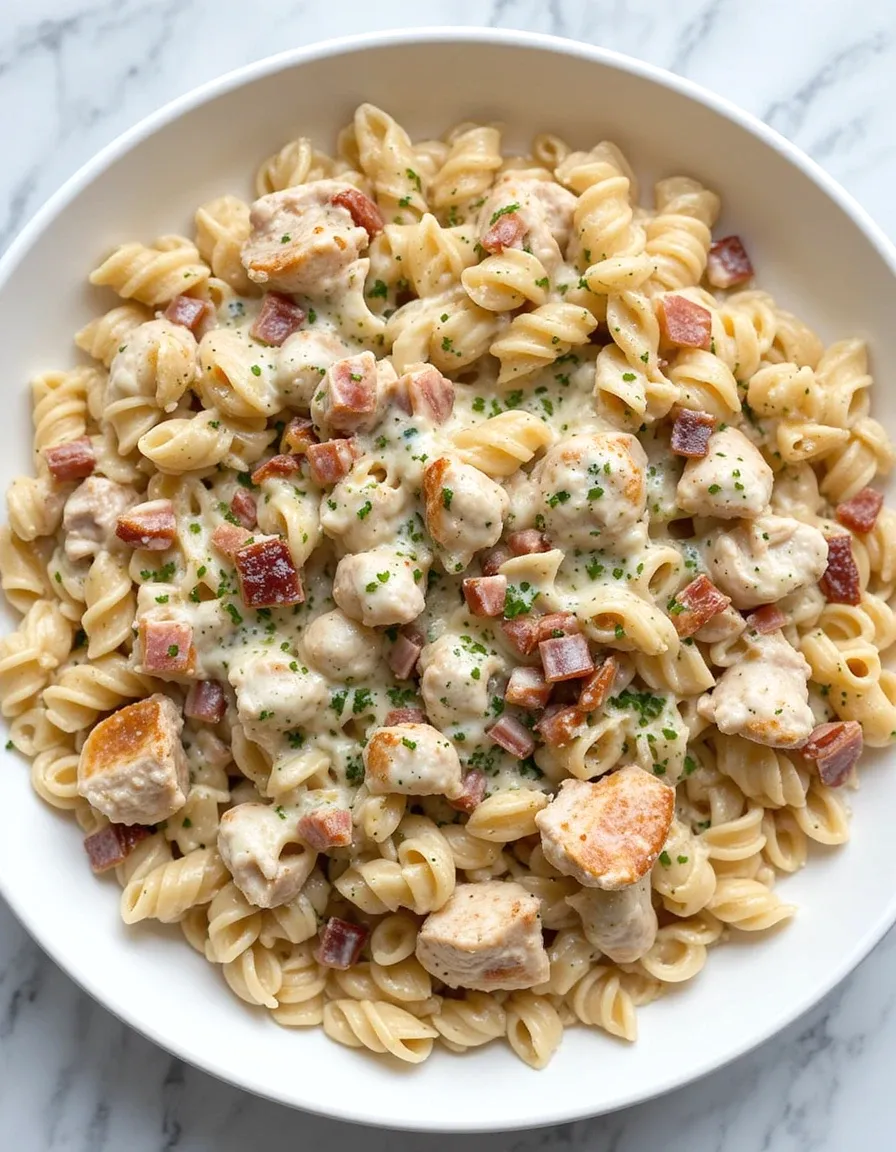 The Best Creamy Chicken Bacon Ranch Pasta – Quick & Easy