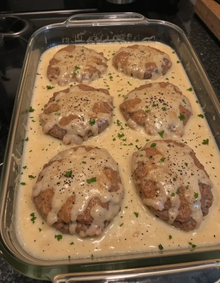 Amish Hamburger Steak Bake