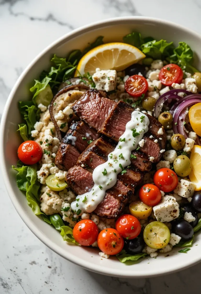 Grilled Mediterranean Steak Bowls
