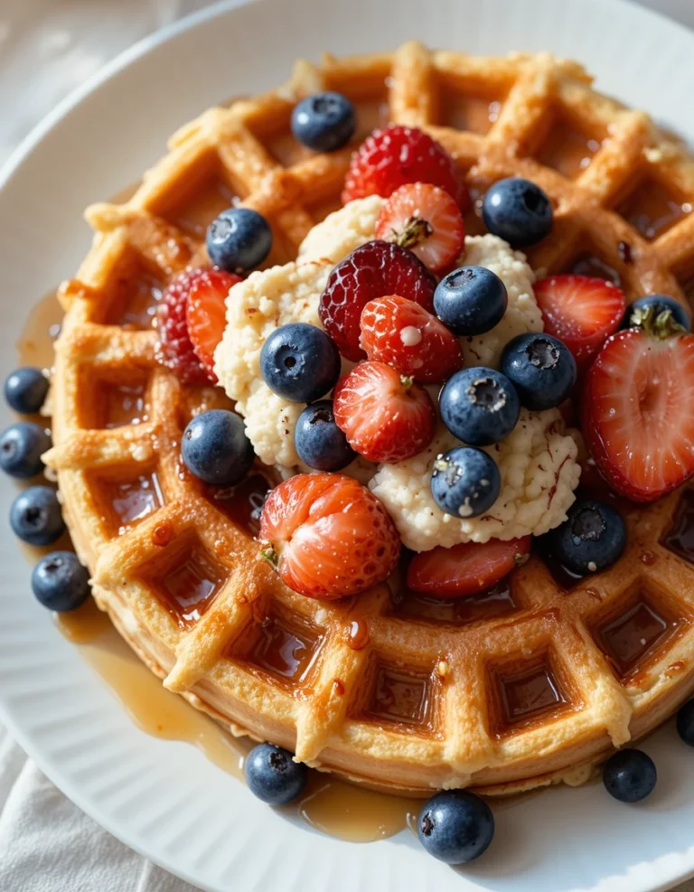 Cottage Cheese Waffles.