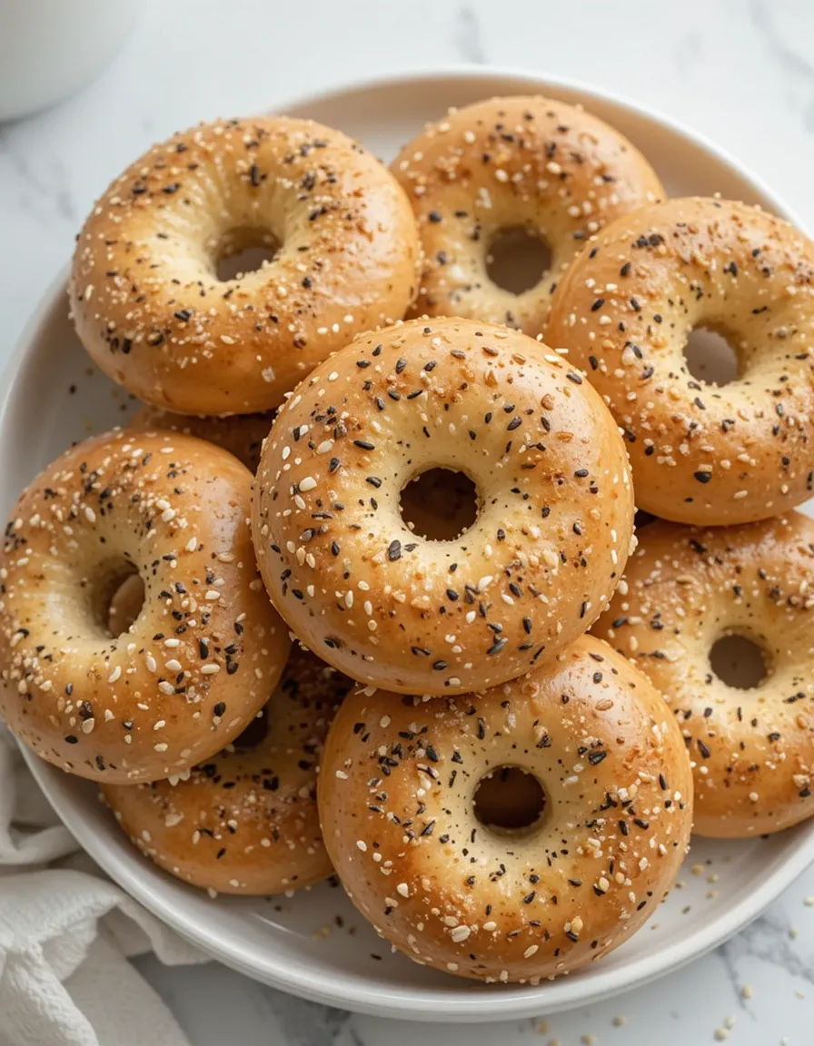 Homemade Bagels With Greek Yogurt